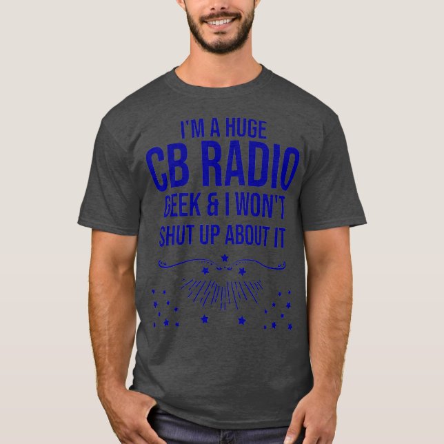 Camiseta Engraçado Presente no Rádio Ham - Sou Um Enorme Ge (Frente)
