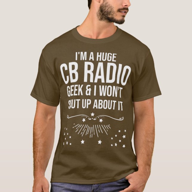 Camiseta Engraçado Presente no Rádio Ham - Sou Um Enorme Ge (Frente)