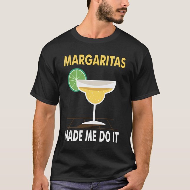 Camiseta Engraçado Presente Novelty Para Margarita Lover (Frente)