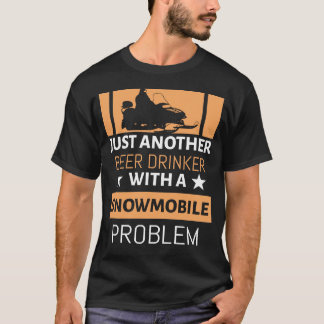 Camiseta Engraçado Presente Novelty Para O Lover Snowmobile
