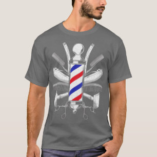 Camiseta Engraçado Presente Para Homens Barbershop Policiai