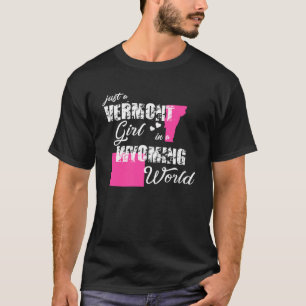 Camiseta Engraçado Presente Vermont Shirts Apenas uma garot