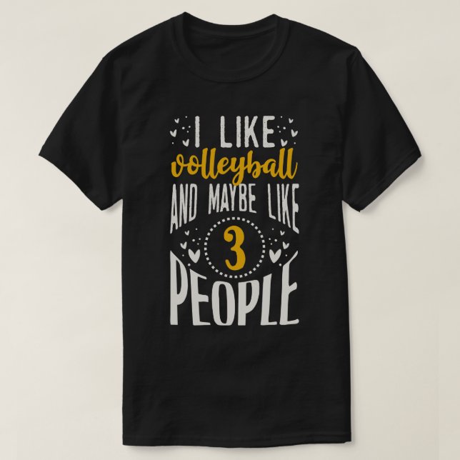 Camiseta Engraçado Presente Vollyball (Frente do Design)