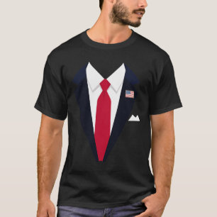 Camiseta Engraçado Presidente Americano Trump Suit Fácil Cu