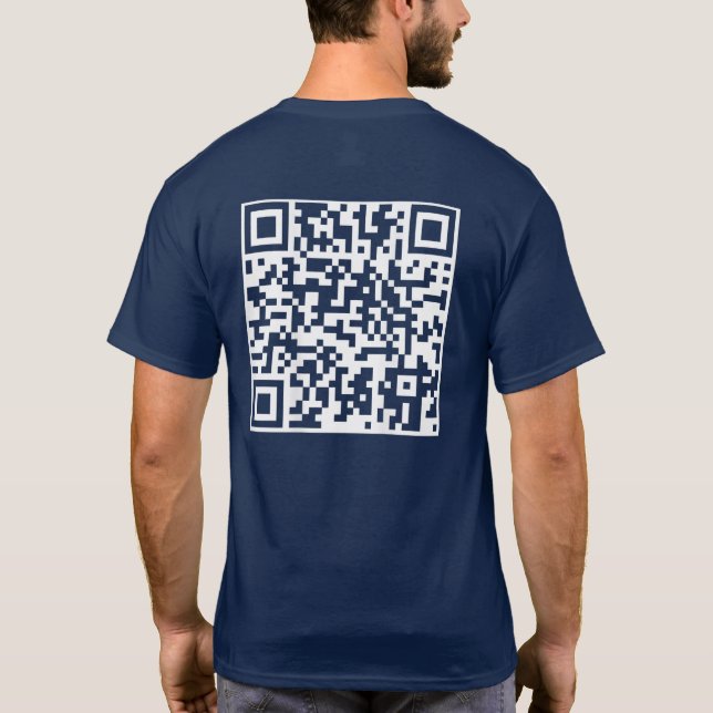 Camiseta Engraçado Presidente do QR Trump Dance Code (Verso)