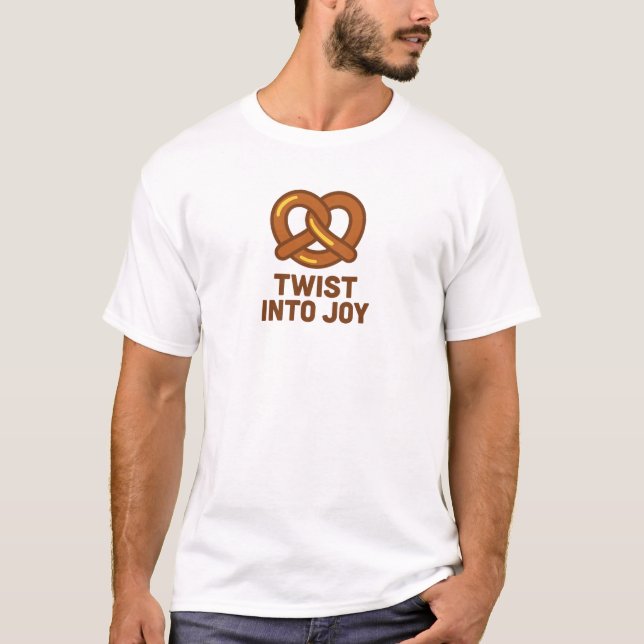 Camiseta Engraçado Pretzel - Gire à Alegria (Frente)