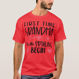 Camiseta Engraçado Primeira Vez Que Vovó Deixa O Mal Começa
