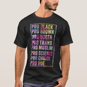 Camiseta Engraçado Pro Black Brown Queer Trans Muslim Scien