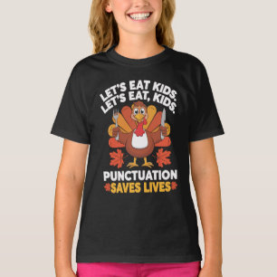 Camiseta Engraçado Professor de Ação de Graças Turquia Coma