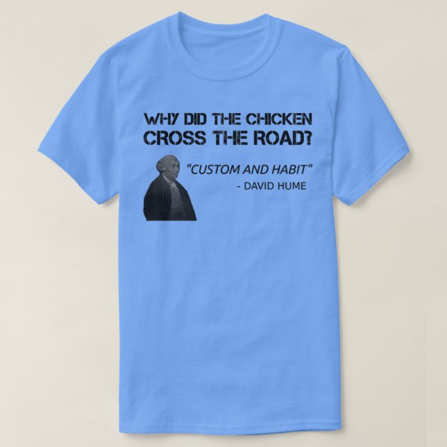 Camiseta Engraçado Professor de Filosofia Hume Aluno Filóso (Frente do Design)