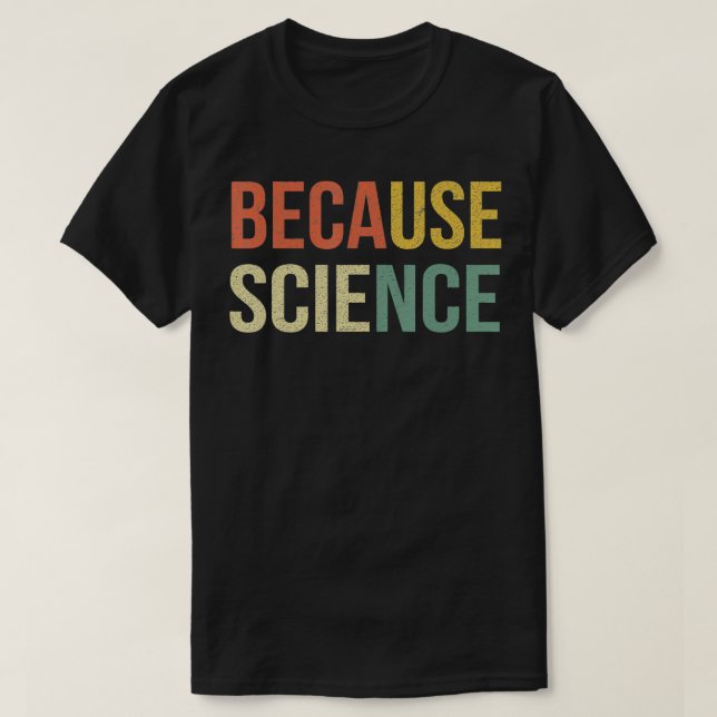 Camiseta Engraçado Professor de Física de Ciência Porque Sc (Frente do Design)