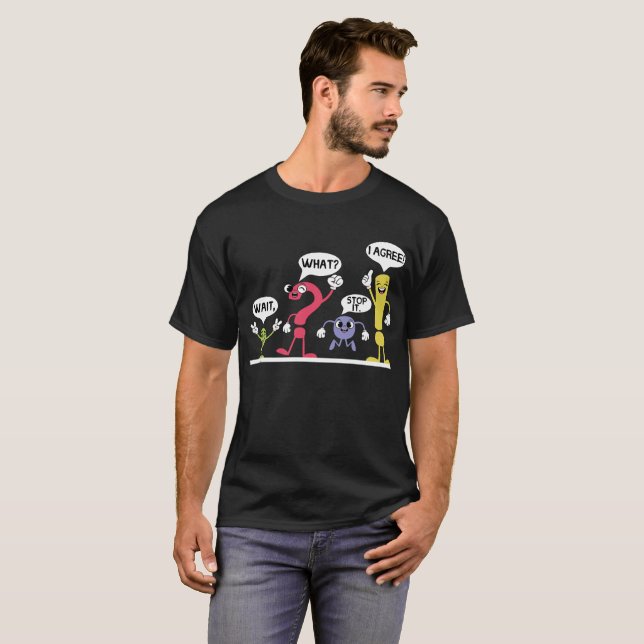 Camiseta Engraçado professor de Gramática, Espere Que Parad (Frente Completa)
