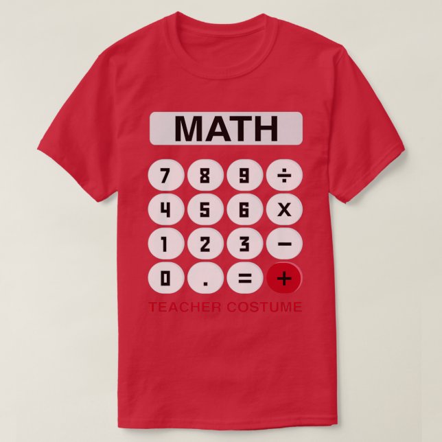 Camiseta Engraçado Professor de Matemática Calculadora de H (Frente do Design)