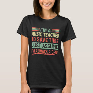 Camiseta Engraçado Professor de Música T-Shirt