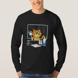 Camiseta Engraçado Professor de Química de Gatos de Ciência
