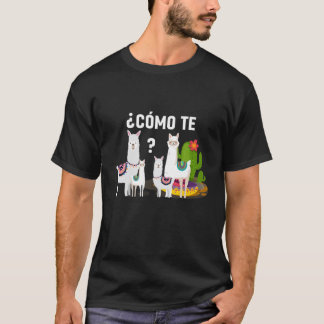 Camiseta Engraçado Professor Espanhol Cute Como Te Llamas G