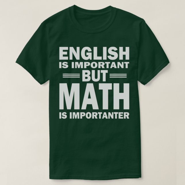 Camiseta Engraçado Professor Nerd de Ciência da Matemática  (Frente do Design)