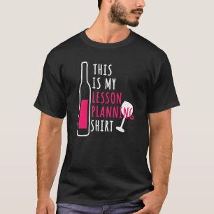 Camiseta Engraçado Professora Apreciando O Planejamento De