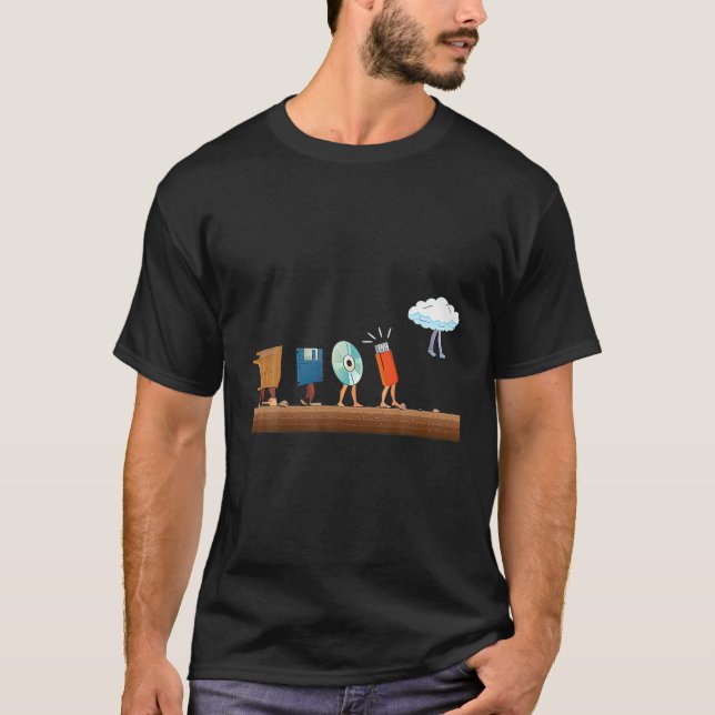 Camiseta Engraçado Progr. de Computação em Nuvem para Evolu (Frente)
