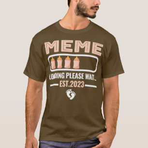 Camiseta Engraçado Promovido A Meme Carregando Nova Avó 202