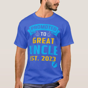 Camiseta Engraçado Promovido Ao Tio Excelente Est