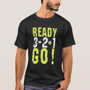 Camiseta Engraçado Pronto Comece A Executar Para Executando