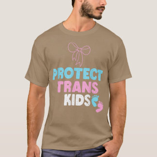 Camiseta Engraçado Proteger Crianças Trans Citação LGBT Pro
