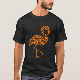 Camiseta Engraçado Pumpkin Flamingo Candy Halloween Mens Mu