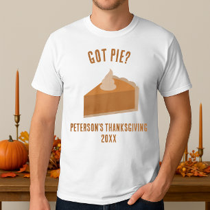 Camiseta Engraçado Pumpkin Pie Ação de Graças
