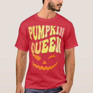Camiseta Engraçado PUMPKIN QUEEN Halloween Carver Lady Call