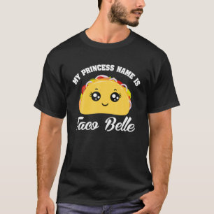 Camiseta Engraçado Pun Cinco De Mayo Meu Nome Princesa É Ta