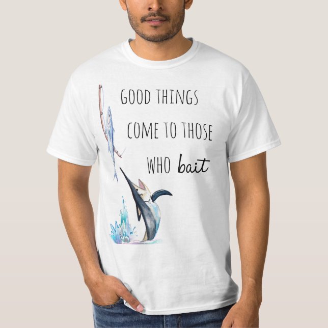 Camiseta Engraçado Pun Pesticando T-Shirt Fora (Frente)
