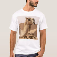 Engraçado Purdy Slogan Camel