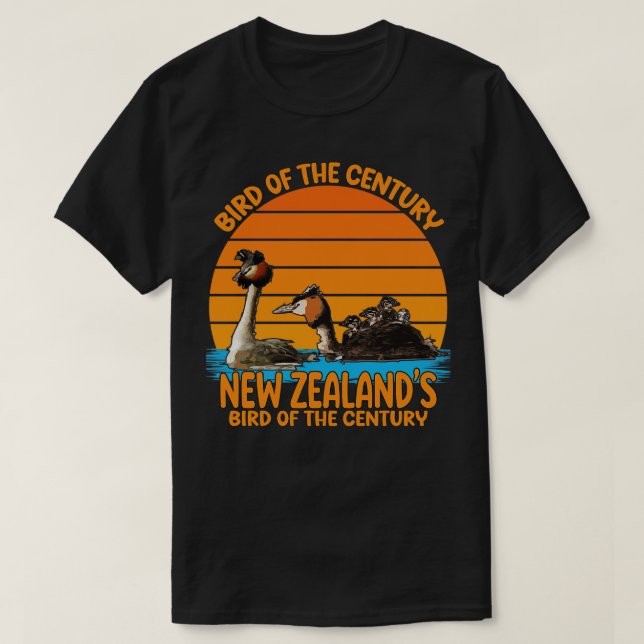 Camiseta Engraçado Puteketeke Nova Zelândia Pássaro Do Sécu (Frente do Design)
