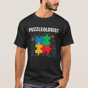 Camiseta Engraçado Puzzleólogo Jigsen Quebra-cabeça Math Lo