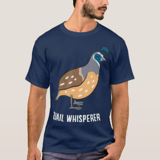 Camiseta Engraçado Quail Whisperer Love Quails