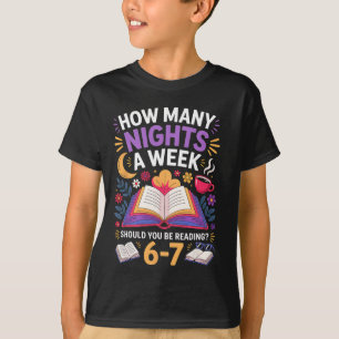 Camiseta Engraçado Quantas Noites Por Semana Você Deveria E