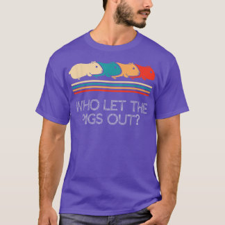 Camiseta Engraçado Que Deixou Os Porcos Saírem Do Porco Da