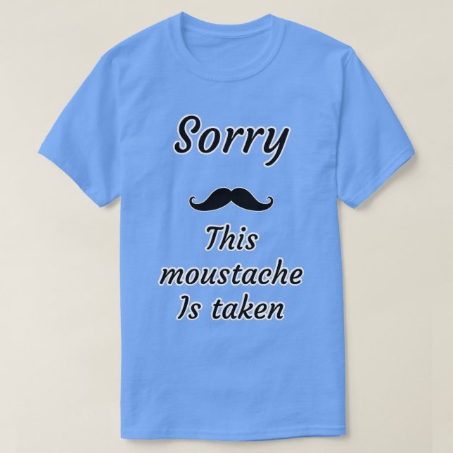 Camiseta Engraçado que esse bigode seja levado (Frente do Design)