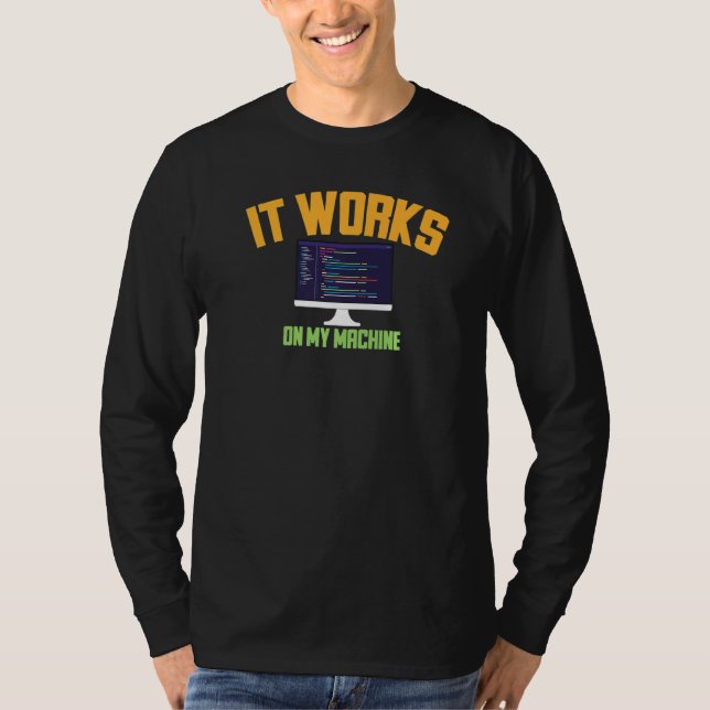 Camiseta Engraçado Que Funciona No Meu Desenvolvedor De Sof (Frente)