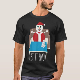 Camiseta Engraçado Que Neve Snowman Removido Remoção Da Dro