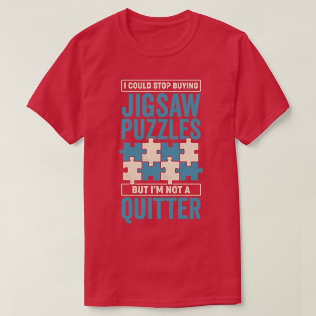 Camiseta Engraçado Quebra-cabeça do Lover Puzzler no Jigsen (Frente do Design)