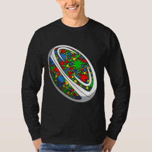 Camiseta Engraçado Quebra-cabeça Rugby Autismo Homens Mulhe