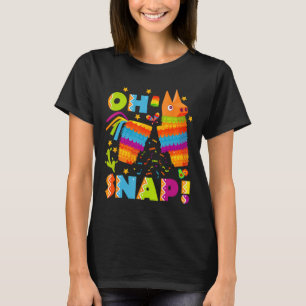 Camiseta Engraçado Quebrado Pinata Oh Snap Cinco De Mayo Me