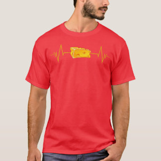Camiseta Engraçado Queijo Batido de Coração