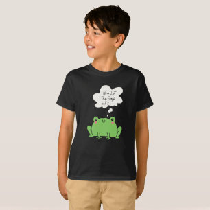 Camiseta Engraçado quem deixou os sapos saírem