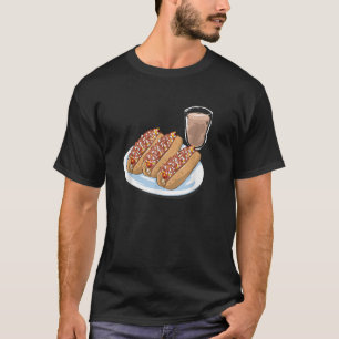 Camiseta Engraçado Quente Com Café Leite Rhode Island Lover