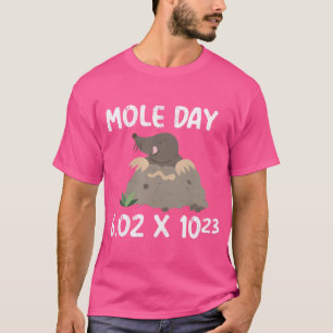 Camiseta Engraçado Química do Dia da Mole Física de Matemát