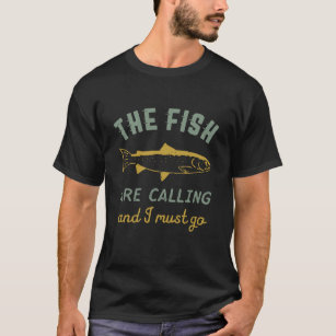 Camiseta Engraçado Quitação De Pesca Que O Peixe Está Chama