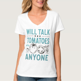 Camiseta Engraçado Quote De Tomate Cereja Falará Tomates